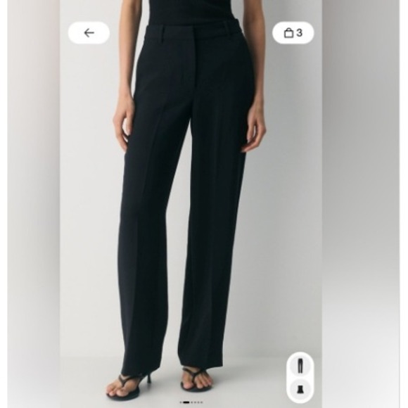 Babaton Pants - Babaton Aritzia Agency Pant Size 4 Black High Rise Tailored Career Dress Trouser